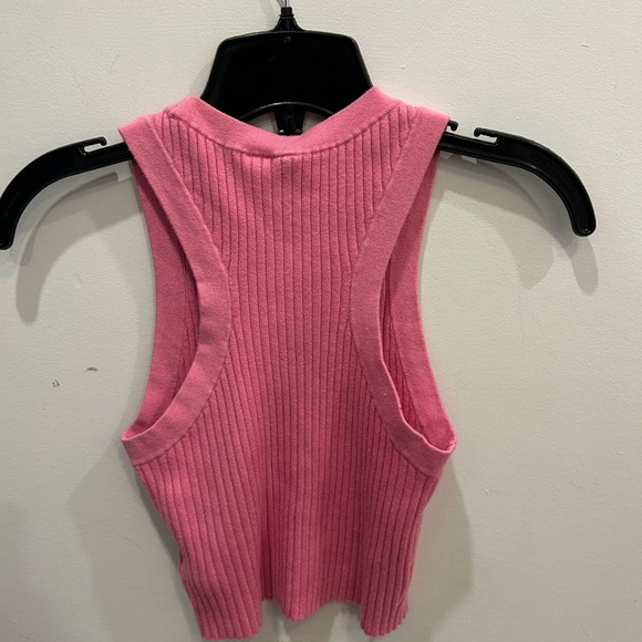 H&M Pink Muscle Tee Tank Top - Picture 2 of 3